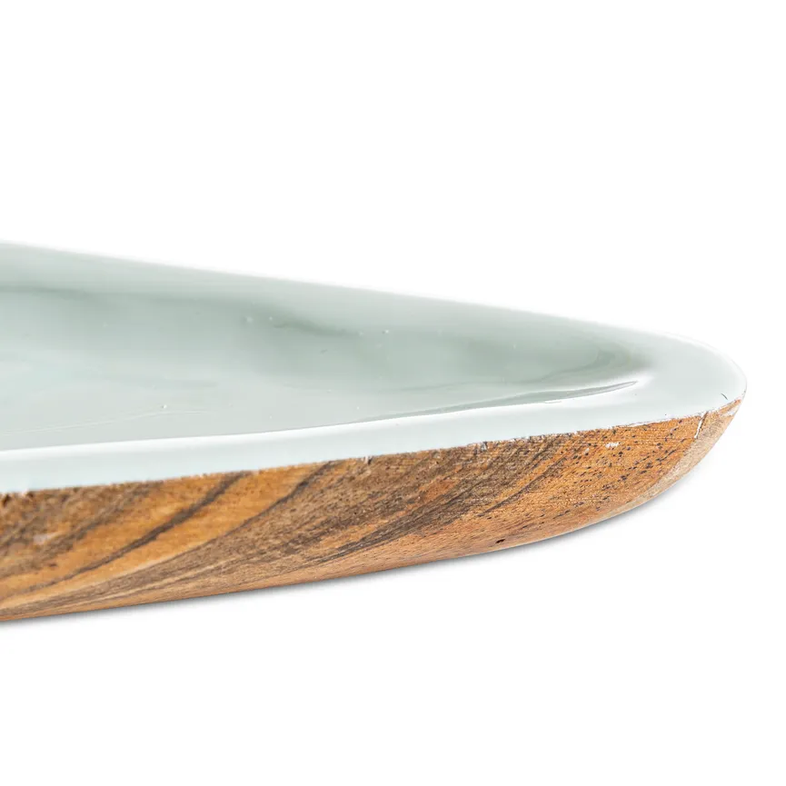 Schale "Triangel" blau detail