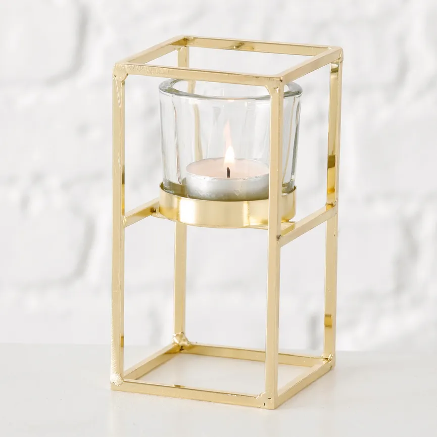 Windlicht "Tomba" gold 2er-Set detail