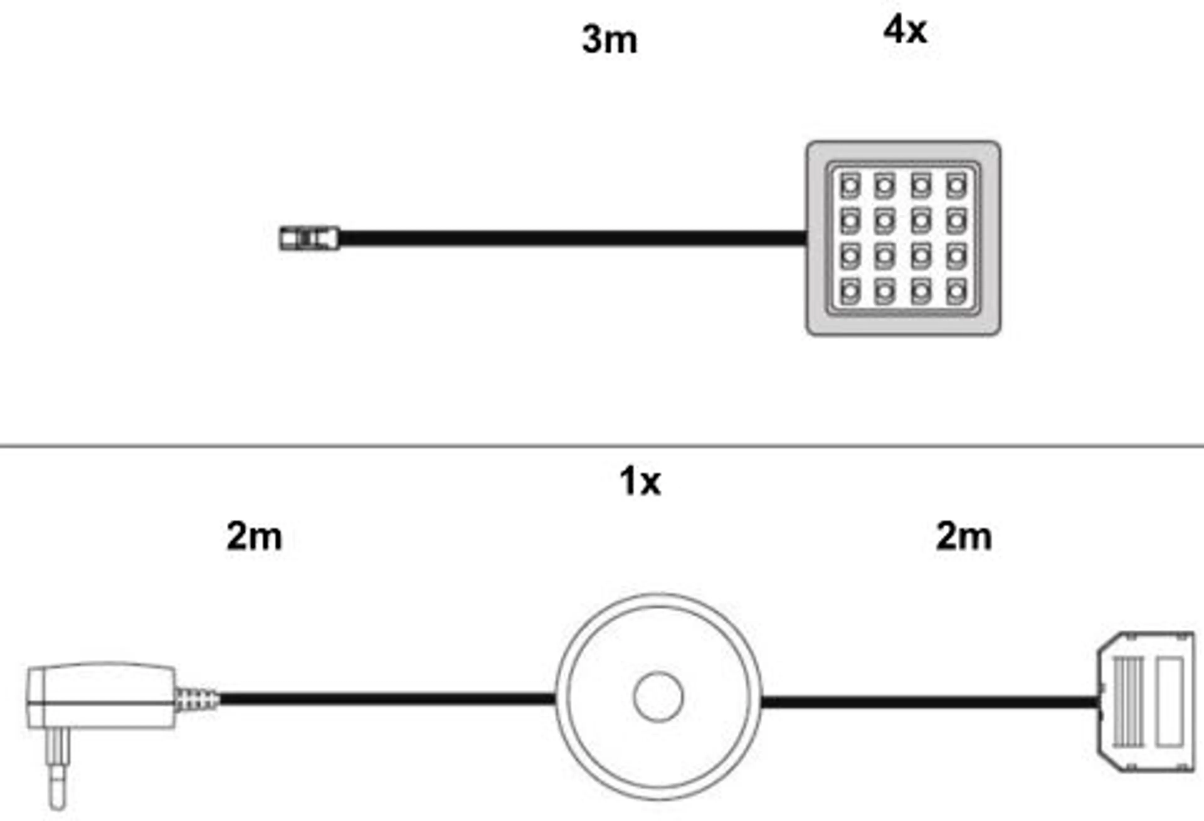 LED-Unterbauspot Follow / Prime 4er-Set