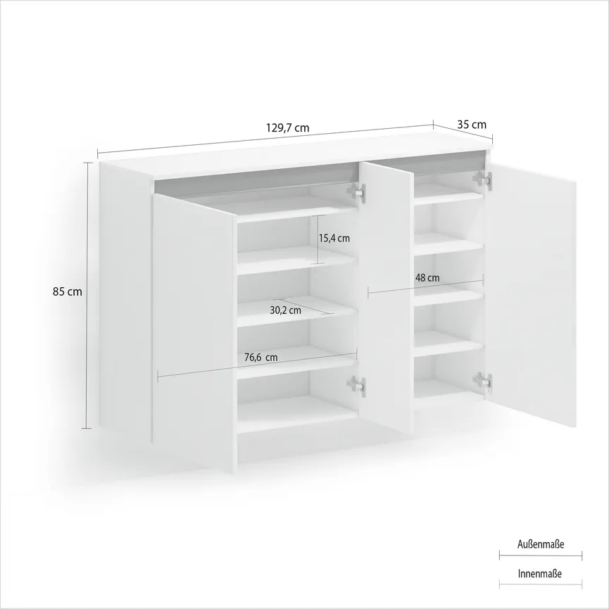 Schuhschrank 3T detail