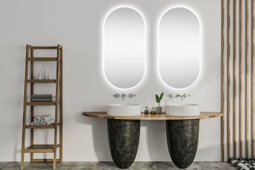 *Spiegel Ambiente oval milieu