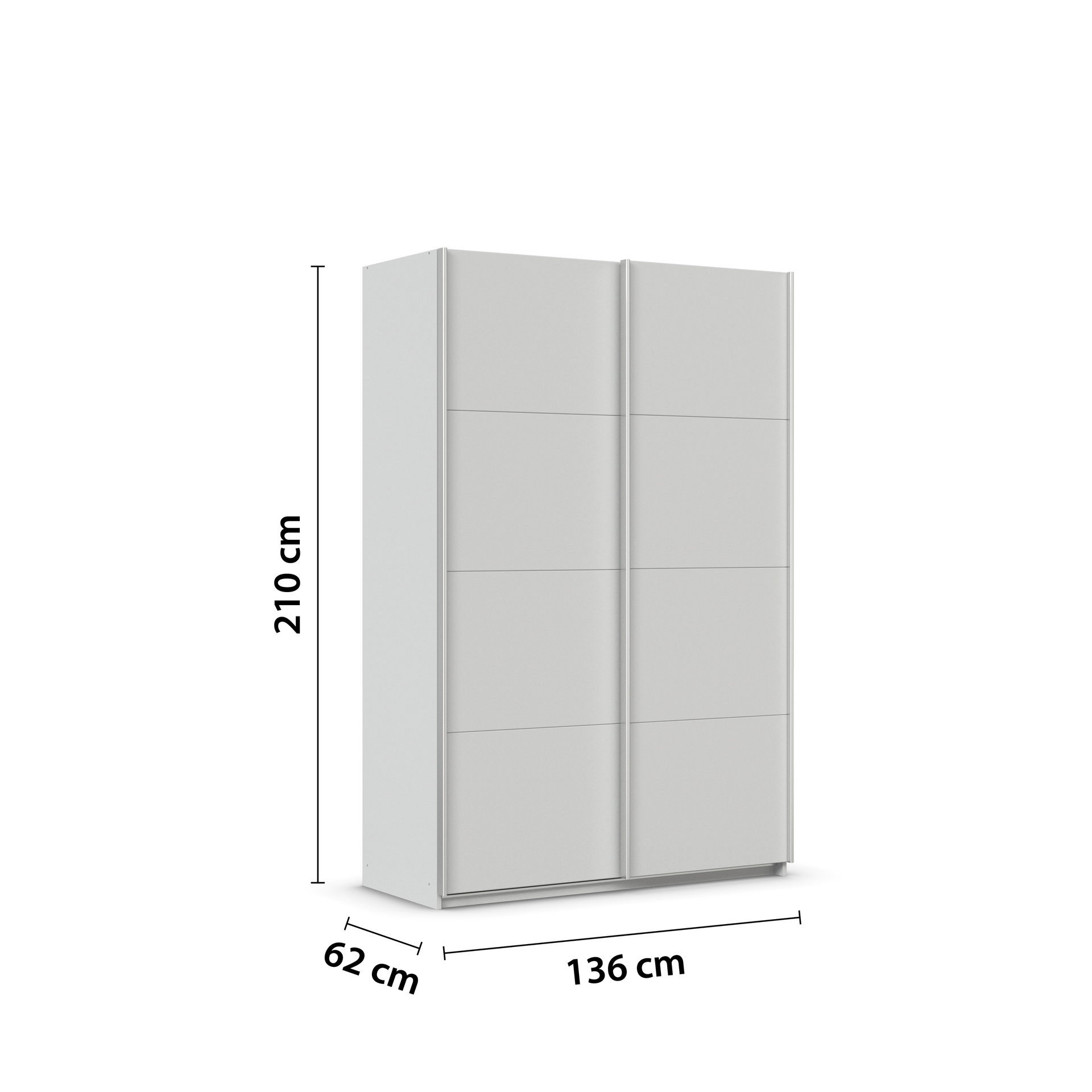Schwebetürenschrank 2-trg. detail