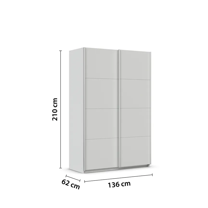 Schwebetürenschrank 2-trg. detail