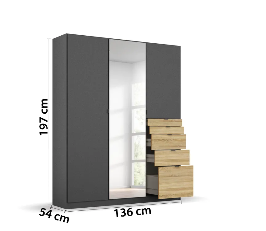 Drehtürenschrank detail