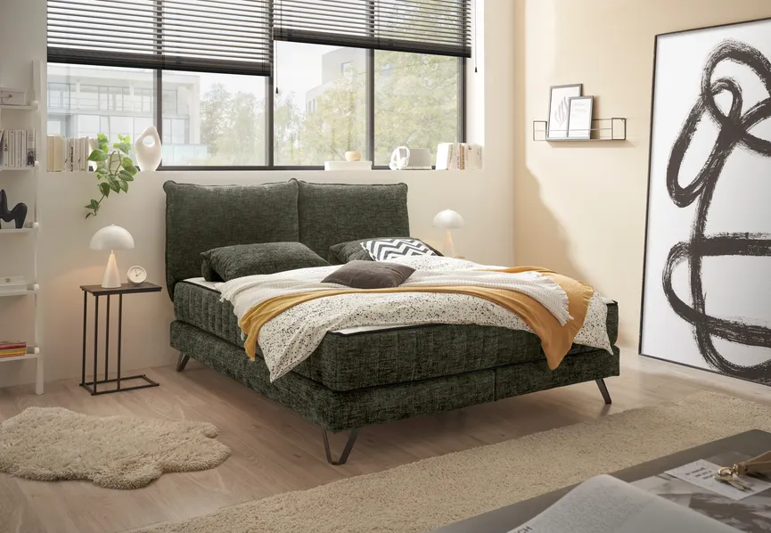 Boxspringbett 180x200 cm milieu