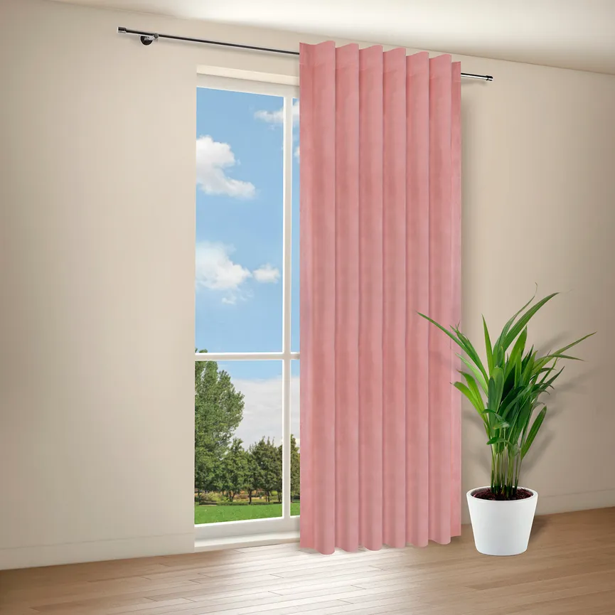 Dekoschal Samtoptik altrosa milieu