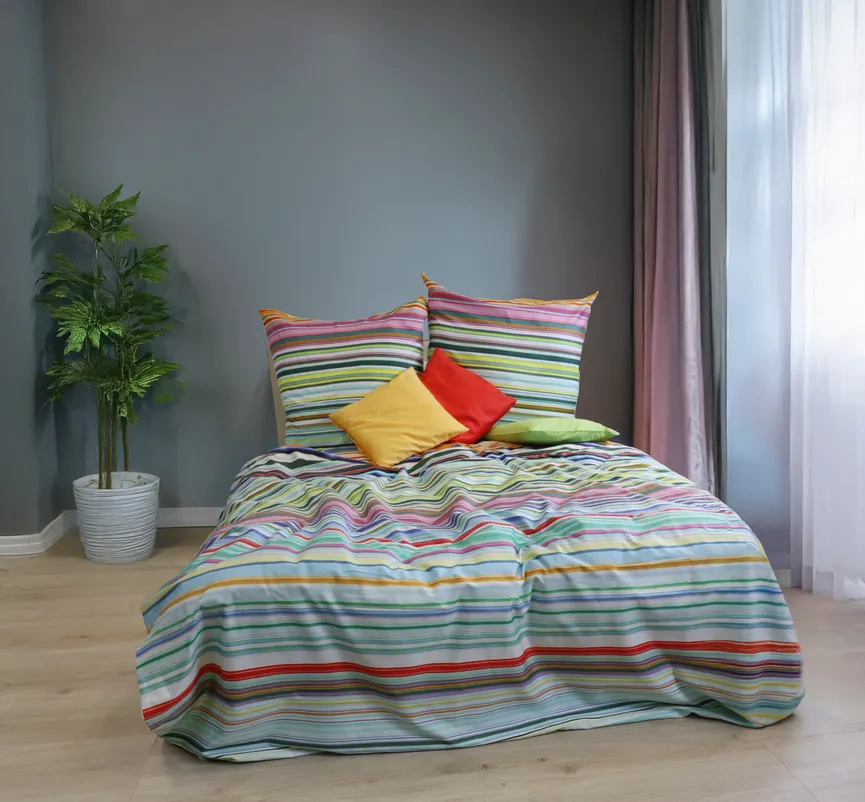 Satin-Bettw. Bed Art S 135x200 milieu