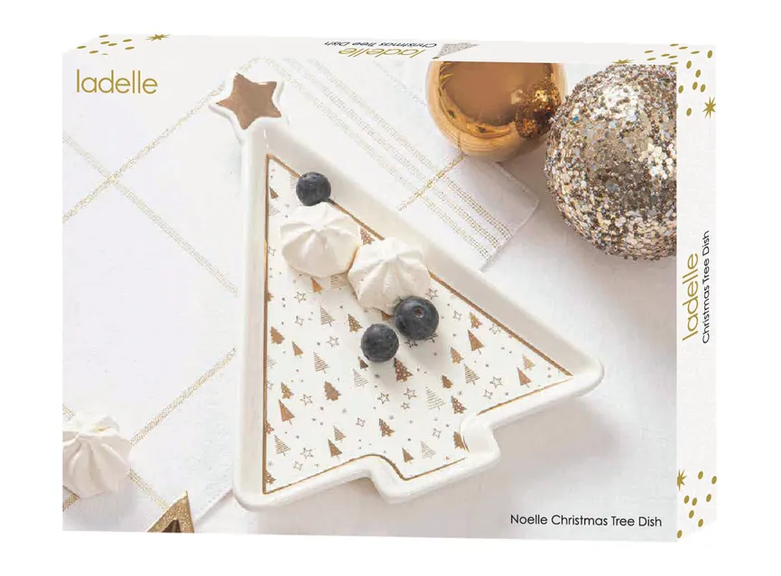 Teller "Noelle" Tannenbaum detail