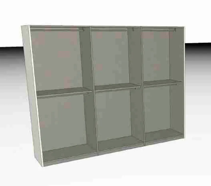 Drehtürenschrank 6-trg. detail