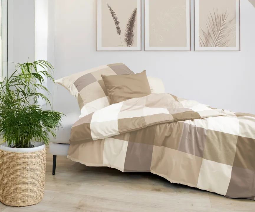 Satin-Bettw. Porto 135x200 milieu
