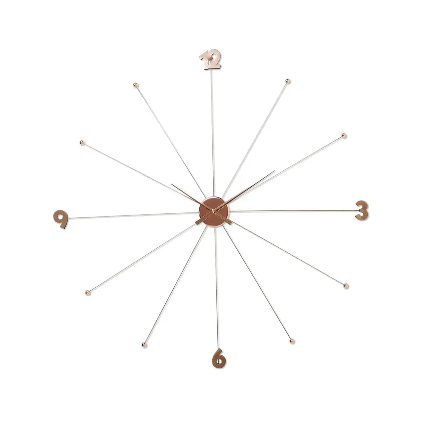 Wanduhr "Like Umbrella rosegol material_farbe