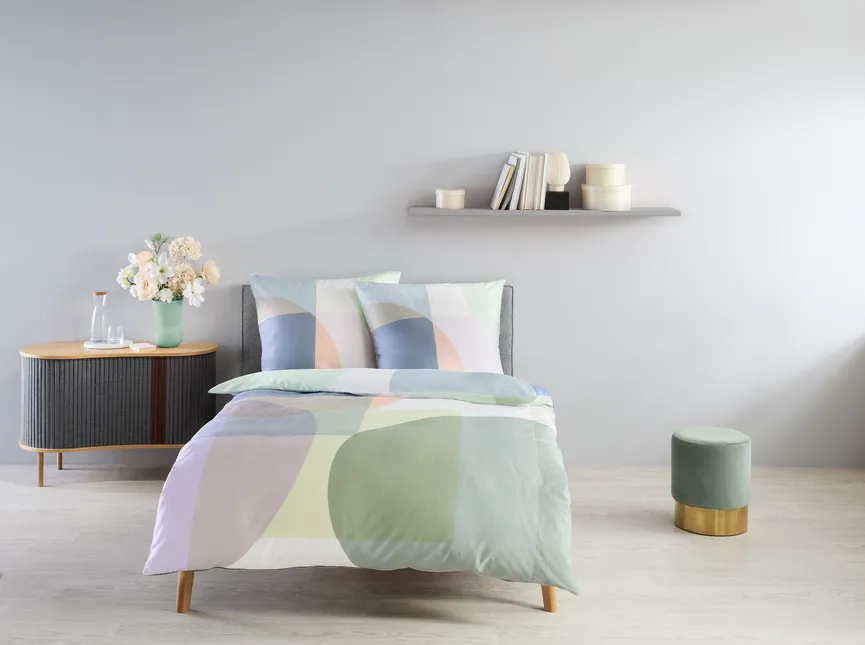 Satin-Bettw. Bed Art S 135x200 milieu