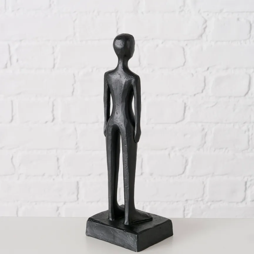 Figur "Clemont" Frau schwarz detail