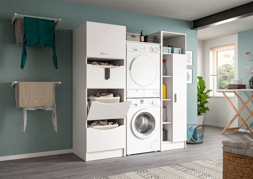 Waschmaschinenschrank detail