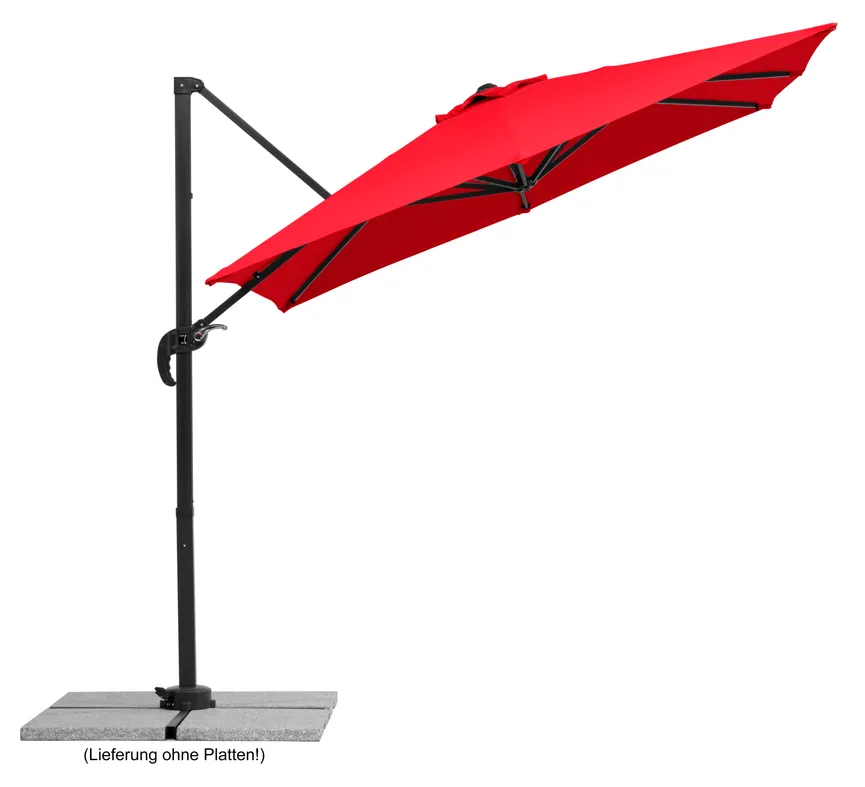 Junior Ampelschirm quadratisch detail