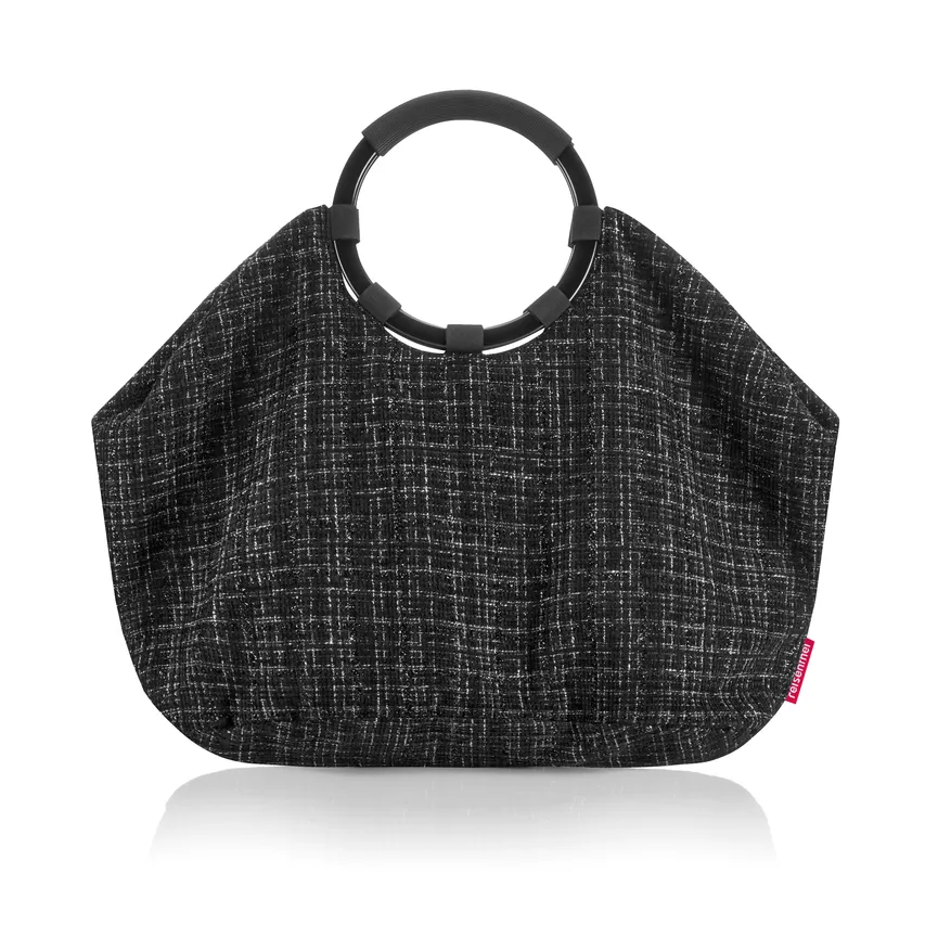 Loopbag Hobo "bouclé black" detail