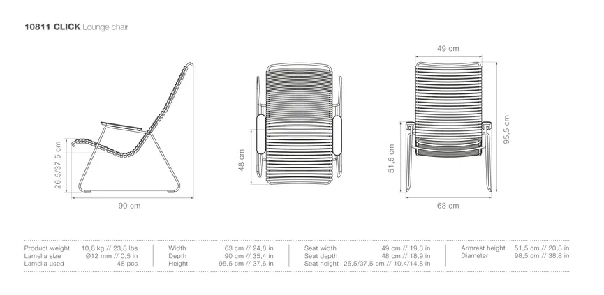 Lounge Stuhl material_farbe
