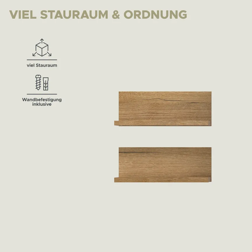 Wandregal-Set, schmal detail