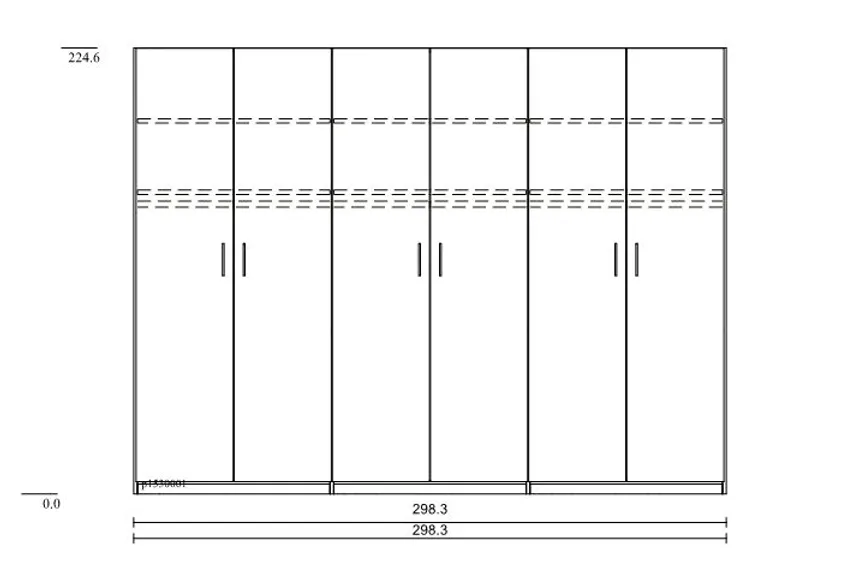 Drehtürenschrank Basic detail