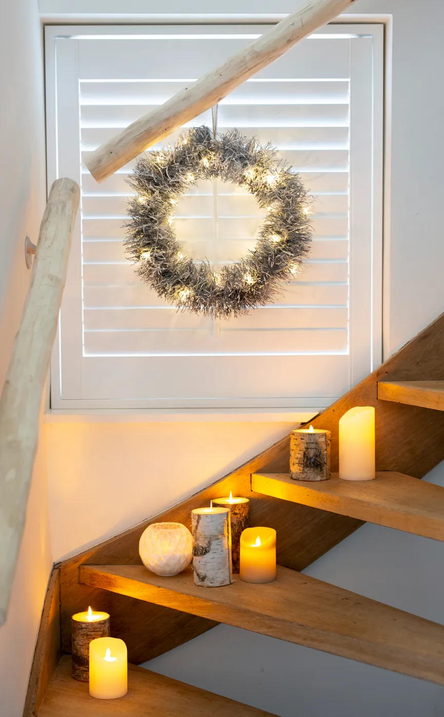 LED-Kerze S ivory milieu