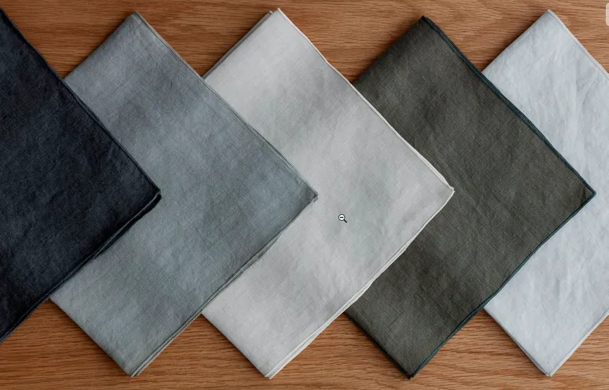 Serviette "Lineo" fungi detail