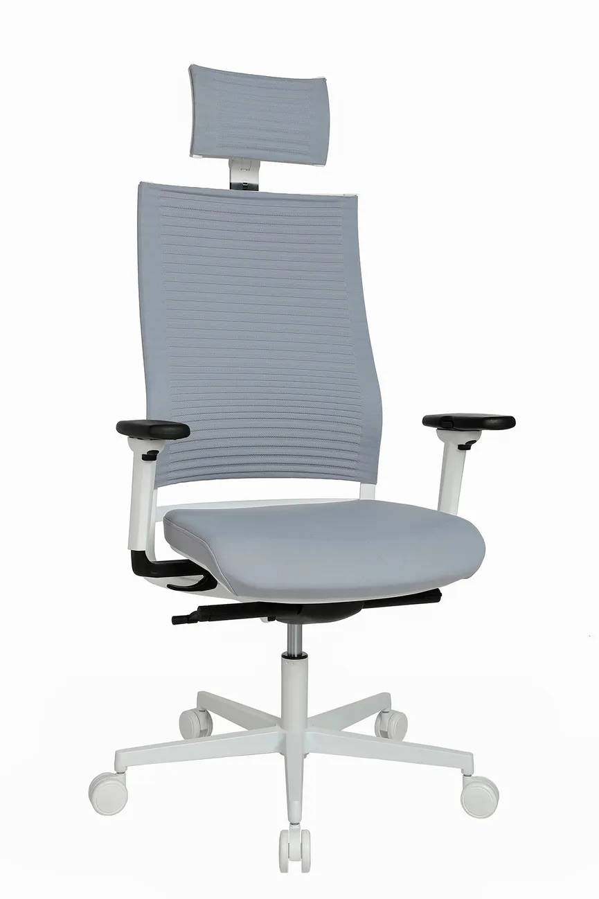 Drehstuhl grau detail