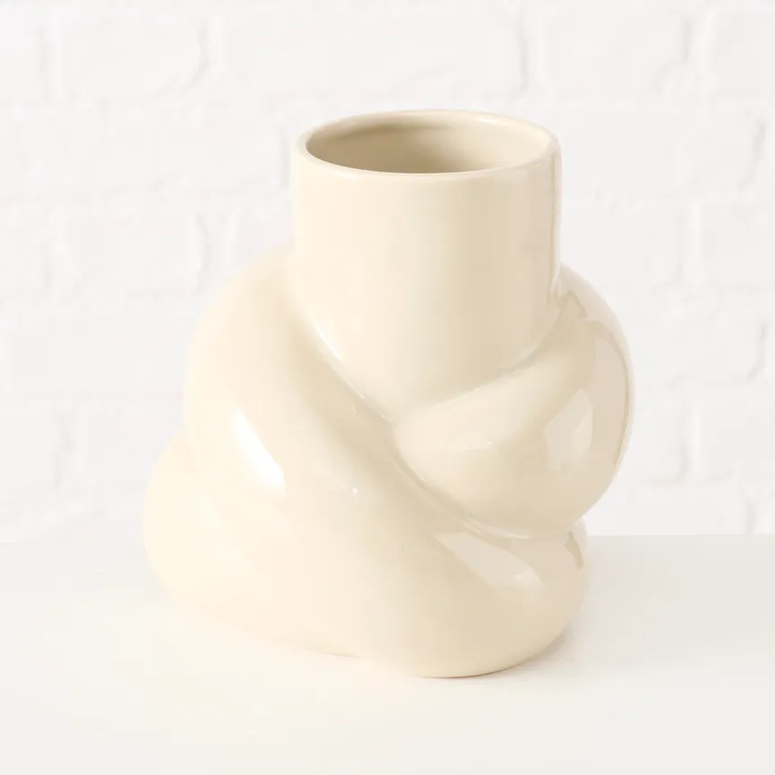 Vase "Heya" beige milieu