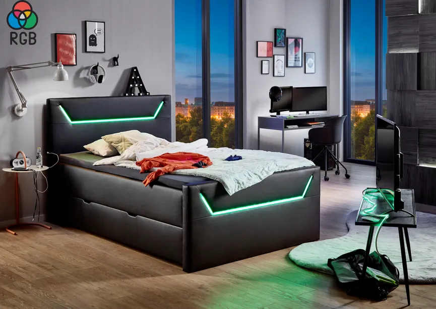 Boxspringbett 120x200 cm milieu