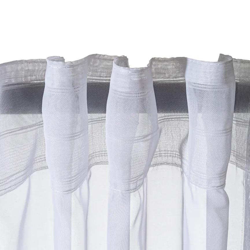 Dekoschal m.Kombiband Voile detail