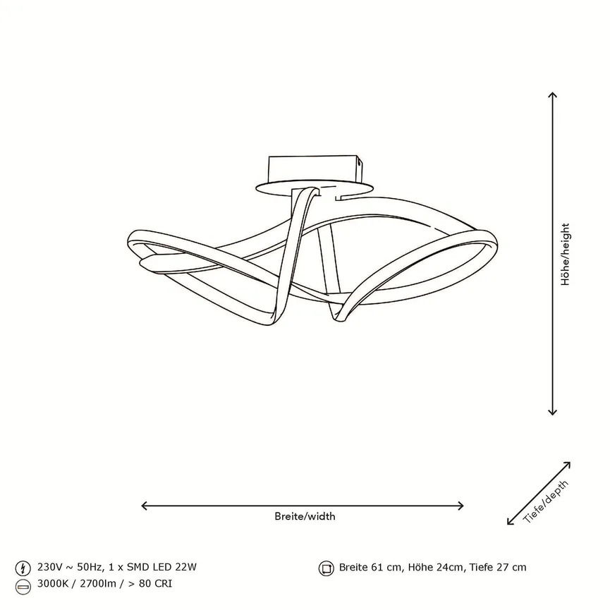 LED-Deckenleuchte detail