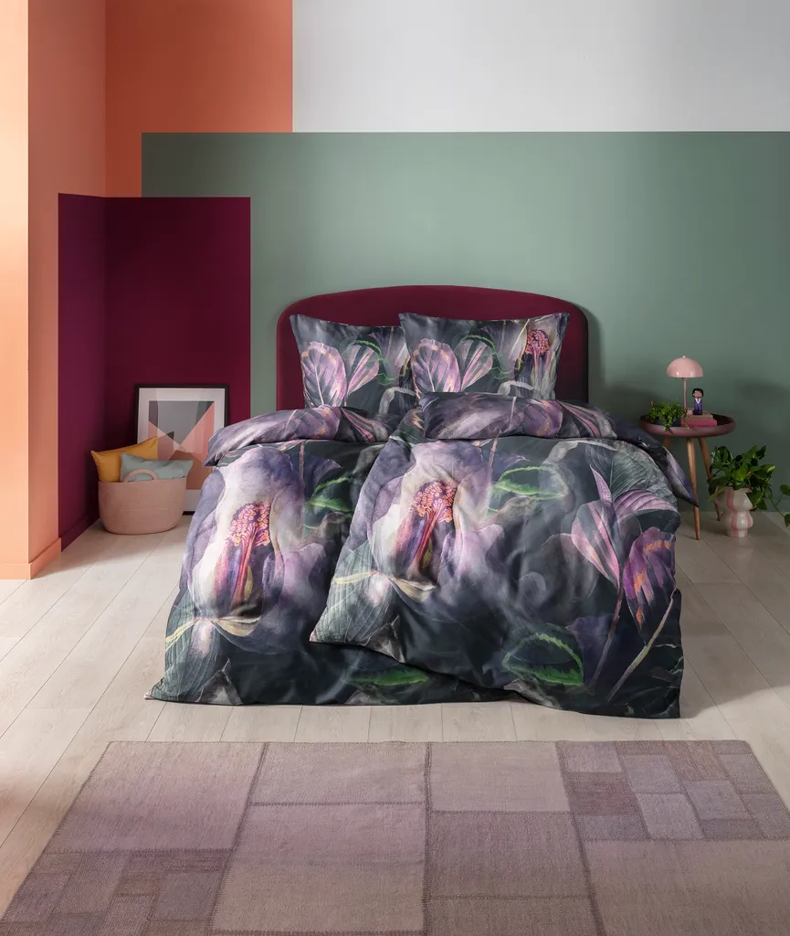 Satin-Bettw. Kendra 135x200 milieu