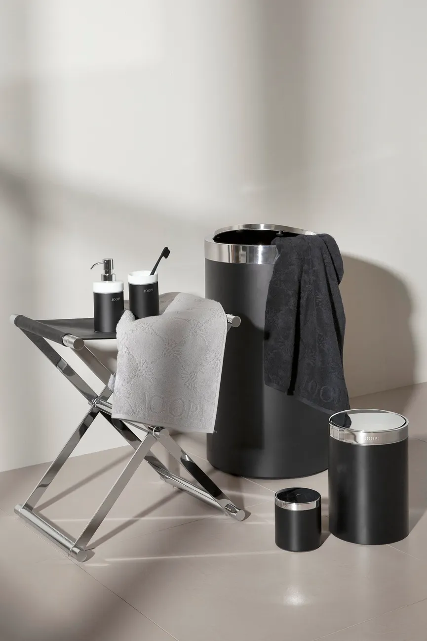 Wäschebehälter Edelstahl black milieu