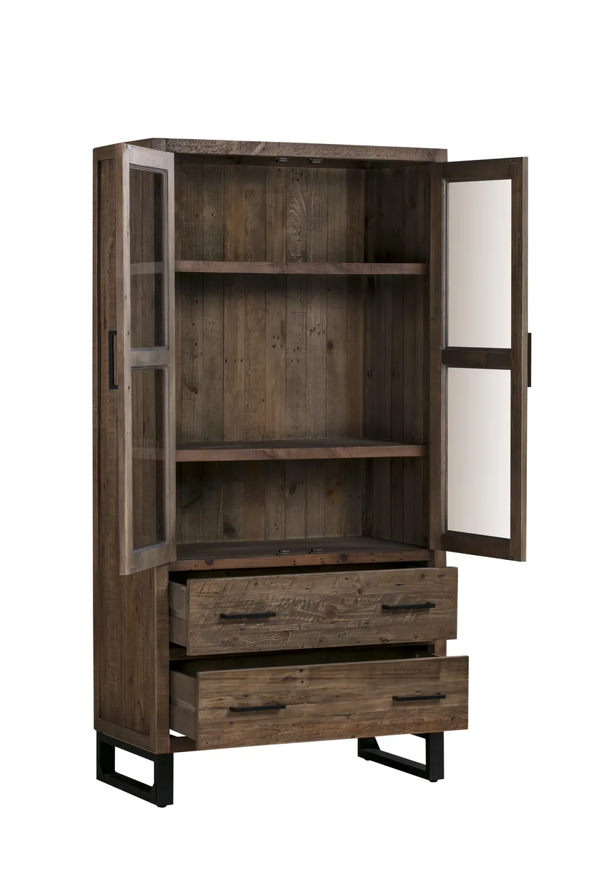 Glasvitrine 2-türig detail