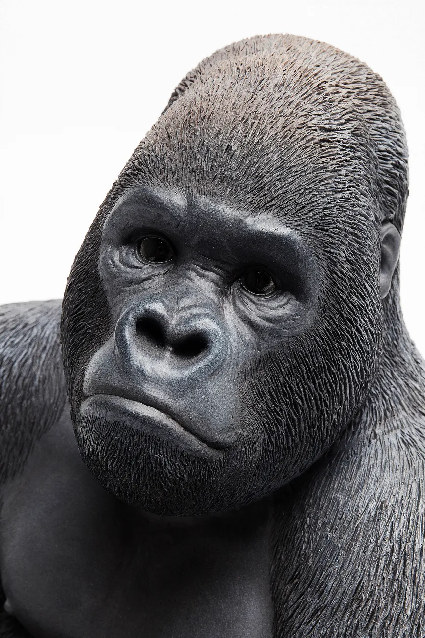 Figur "Monkey" Gorilla schwarz detail