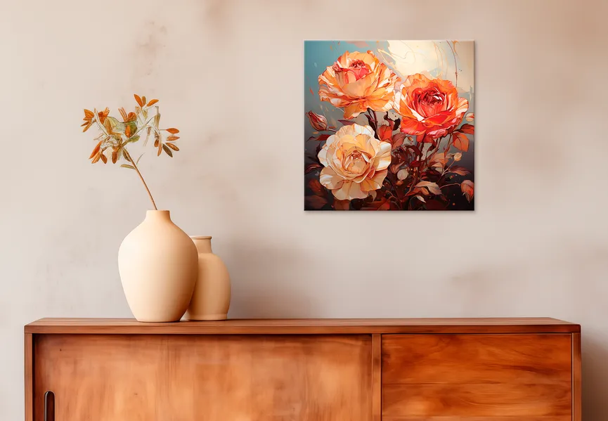 Leinwandbild "Dark Roses III" milieu