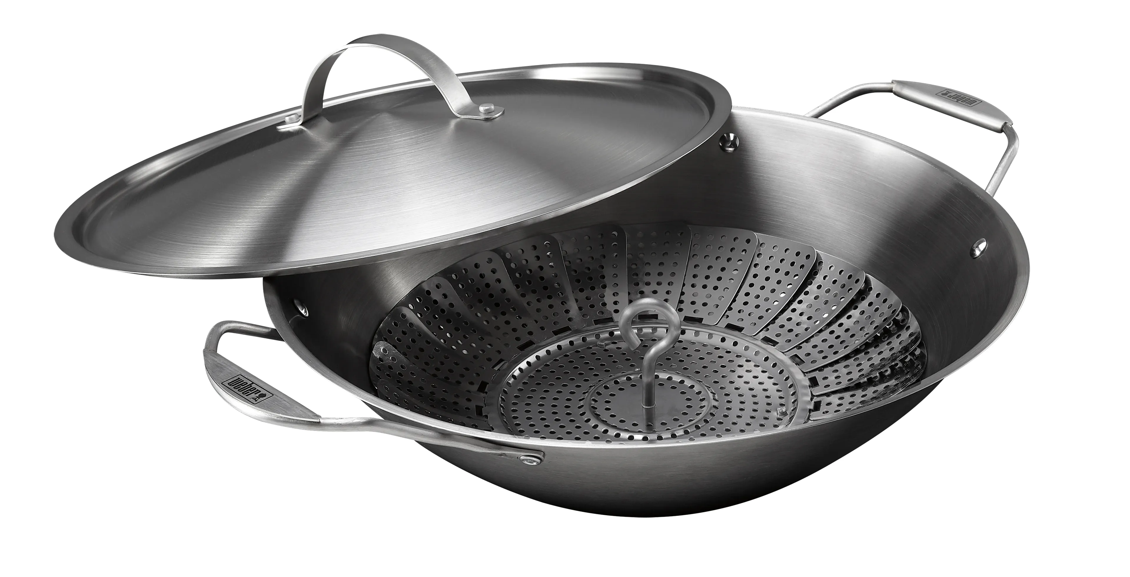 Grill-Wok  Crafted Wok mit Dünsteinsatz