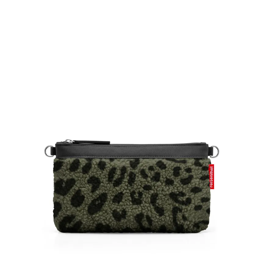 Mini Pouch "teddy leo olive" detail