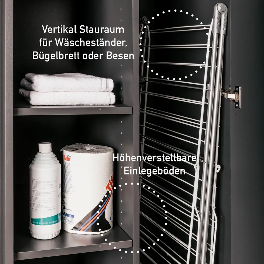 Haushaltsschrank detail