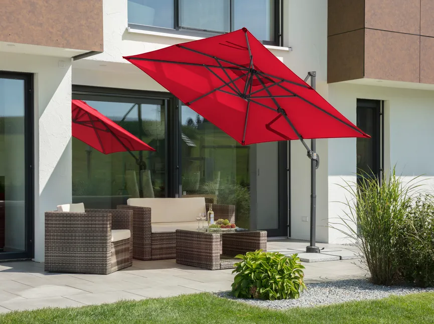 Junior Ampelschirm quadratisch detail