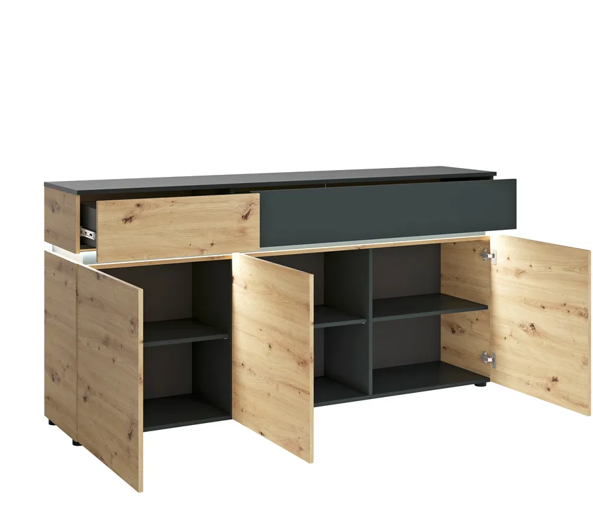 Sideboard 3-trg., detail