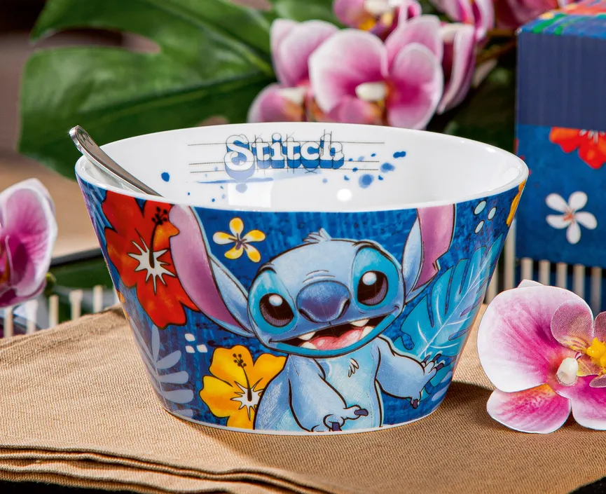 Schüssel "Stitch" 550 ml blau milieu