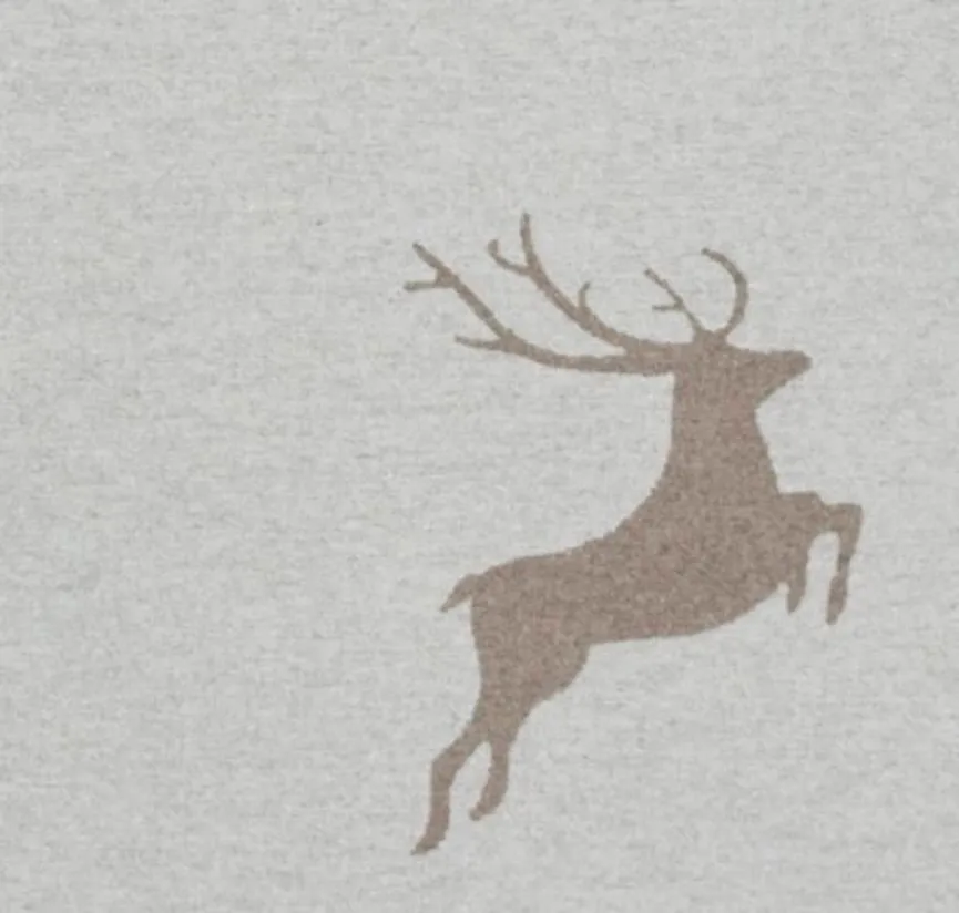 Decke SYLT Hirsch Fb.filz material_farbe