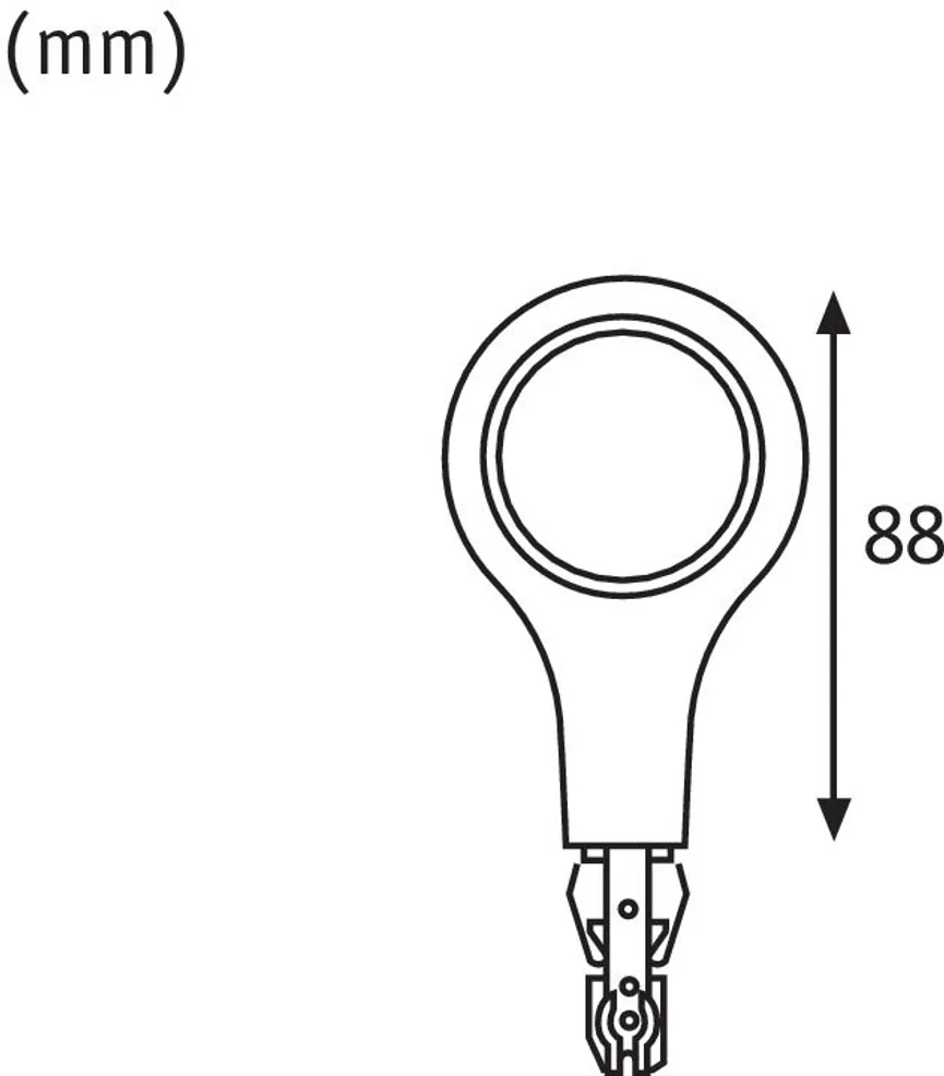 URail System LED Endkappe detail