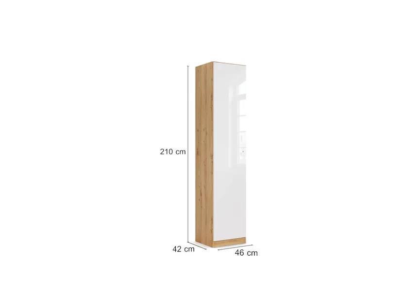 Schrank 1T/H210/Hochglanz detail