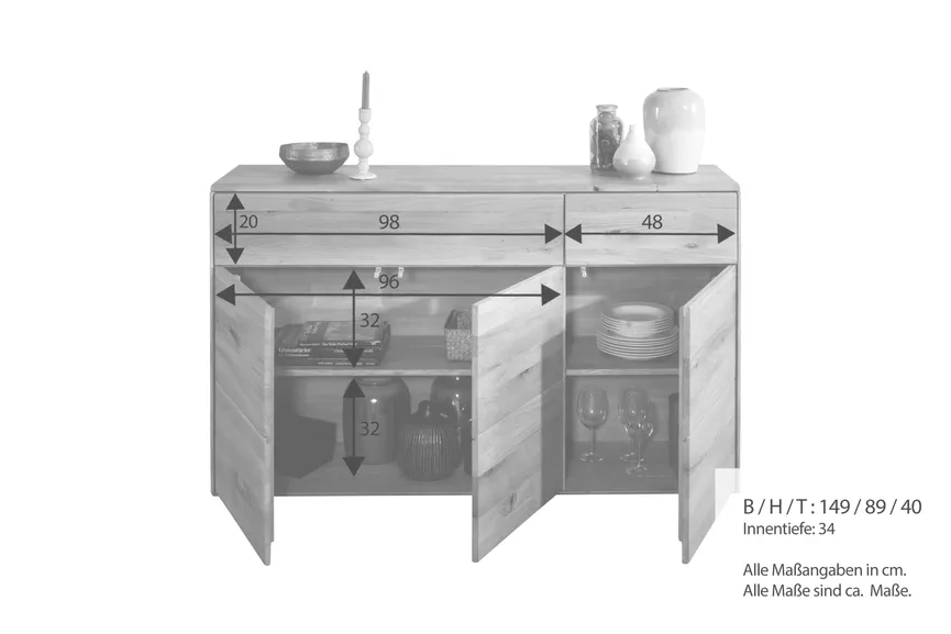 Kommode III 3T/2S detail