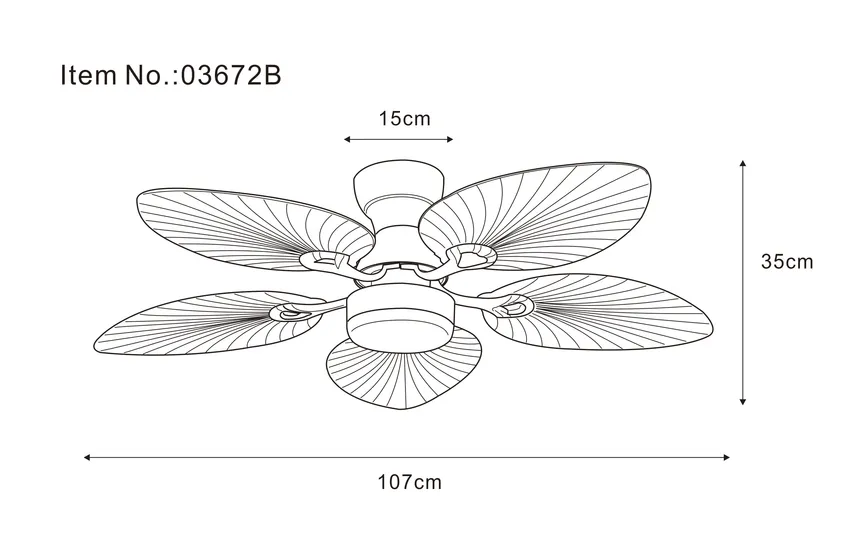 Deckenventilator "Elise" detail