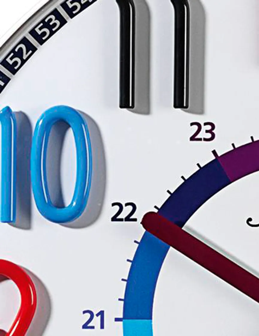 Quarz-Wanduhr detail