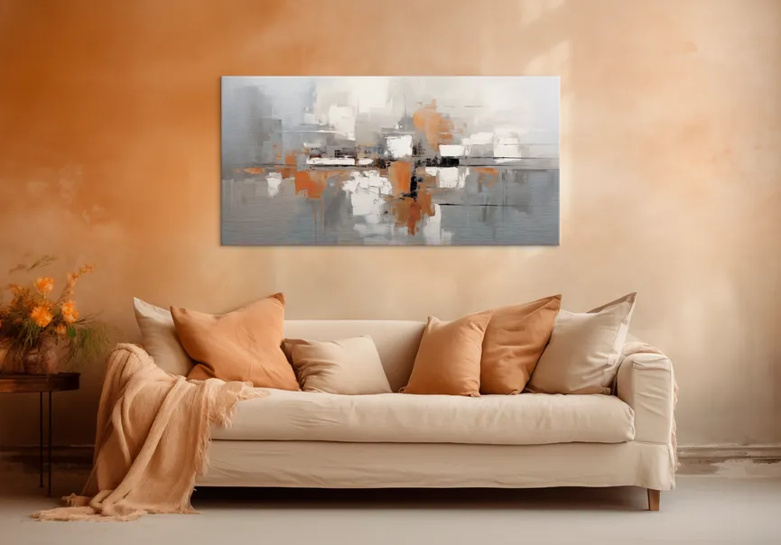 Metallbild "Tranquility I" milieu