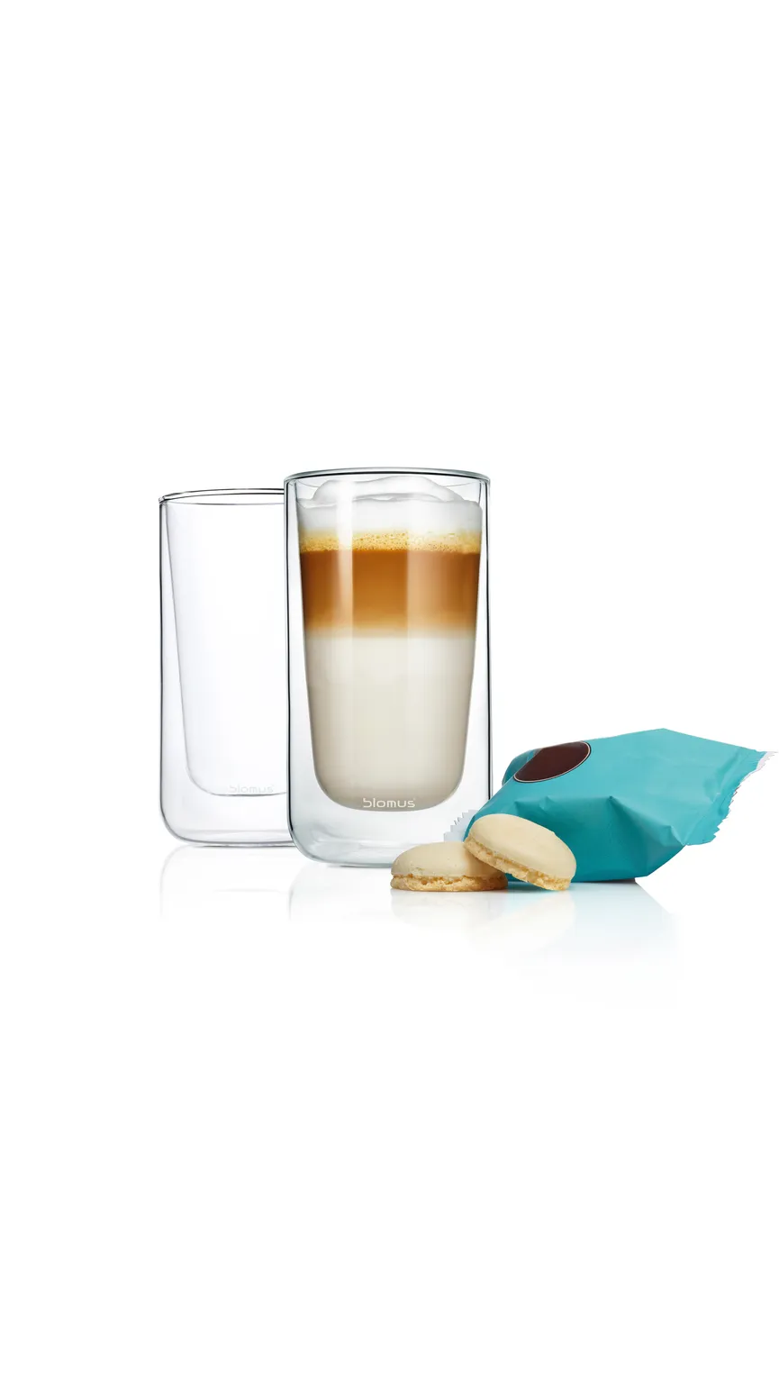 Latte Macchiato Glas "Nero" milieu