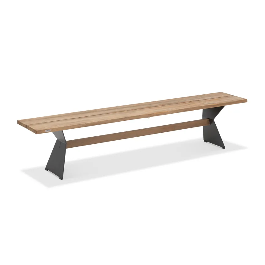 **Bank Teak massiv recycled hauptaufnahme